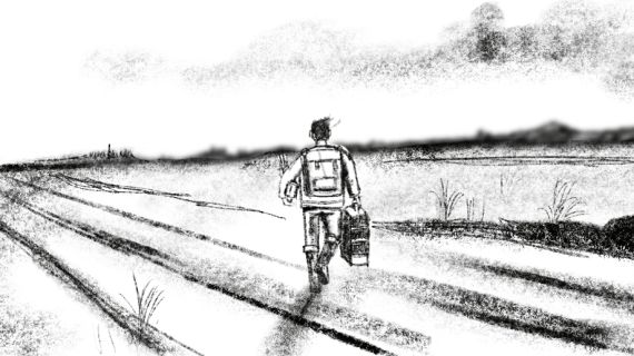 Patrick Hough, The Black River of Herself, Images from storyboard