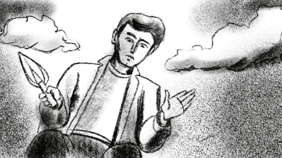 Patrick Hough, The Black River of Herself, Images from storyboard