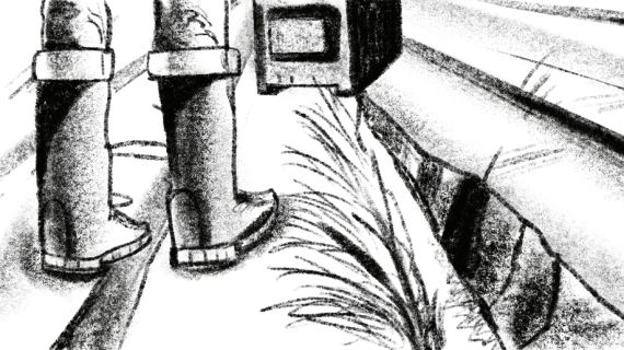 Patrick Hough, The Black River of Herself, Images from storyboard