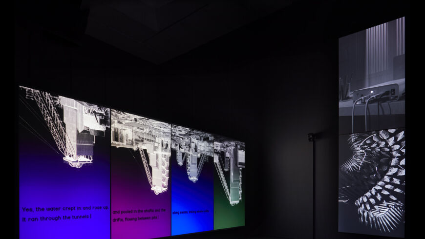 Elizabeth Price FELT TIP 2019 installation view of Nottingham Contemporary Stuart Whipps 1